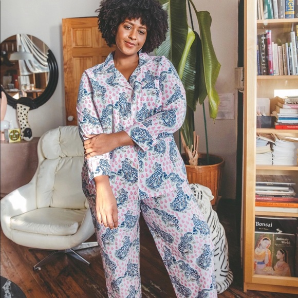 Anthropologie Printfresh pajamas set Tiger Queen. Sz Small New with tags - Picture 9 of 11